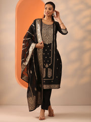 LIBAS LADIES WESTERN KURTI 3PCS SET 49568 Black