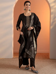 LIBAS LADIES WESTERN KURTI 3PCS SET 49574 Black