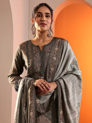 LIBAS LADIES WESTERN KURTI 3PCS SET 49579 Grey