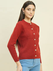 Madame Ladies Western Cardigan M5W70046 035 Rust