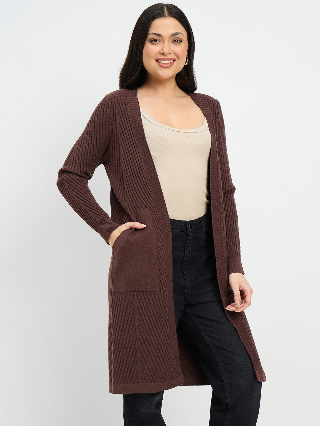 Madame Ladies Western W Shrug M5W17604 103 Coffee