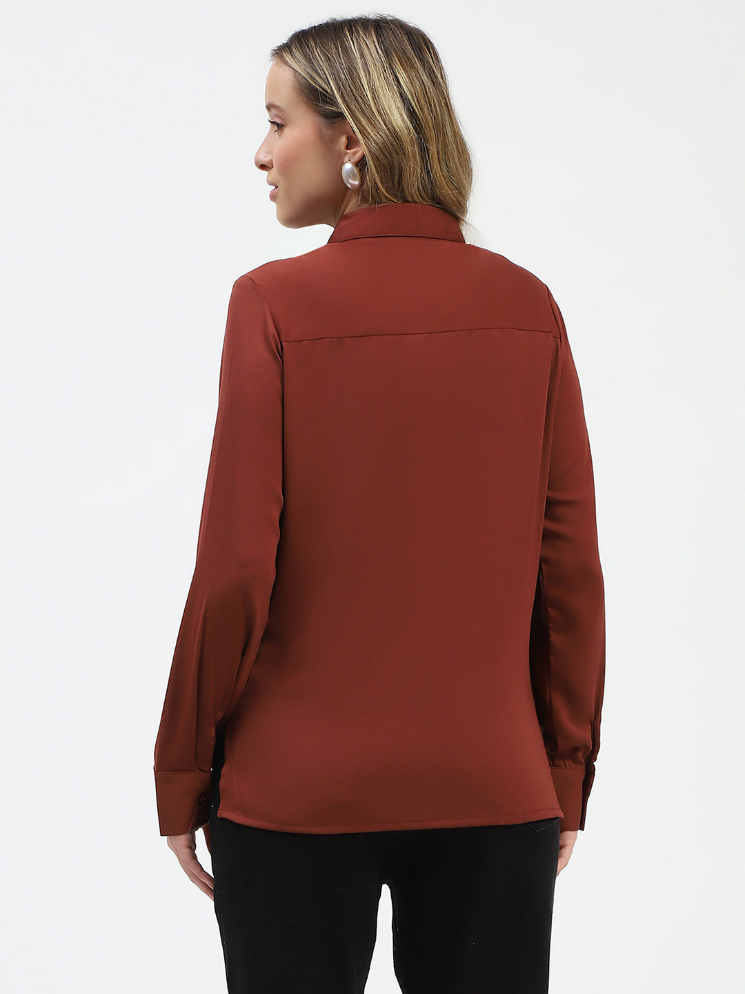 Madame Ladies Western Shirt F/S M4W18263 035 Rust