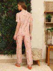 M-Secret Ladies Western Night Suit H/S S5S30142 030 Peach