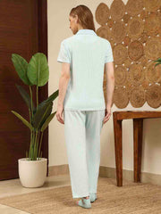 M-Secret Ladies Western Night Suit H/S S5S30136 039 Turquoise