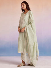 Jaipur Kurti Ladies Western Kurti 3Pcs Set 1C24Kptdr009 Lightgreen