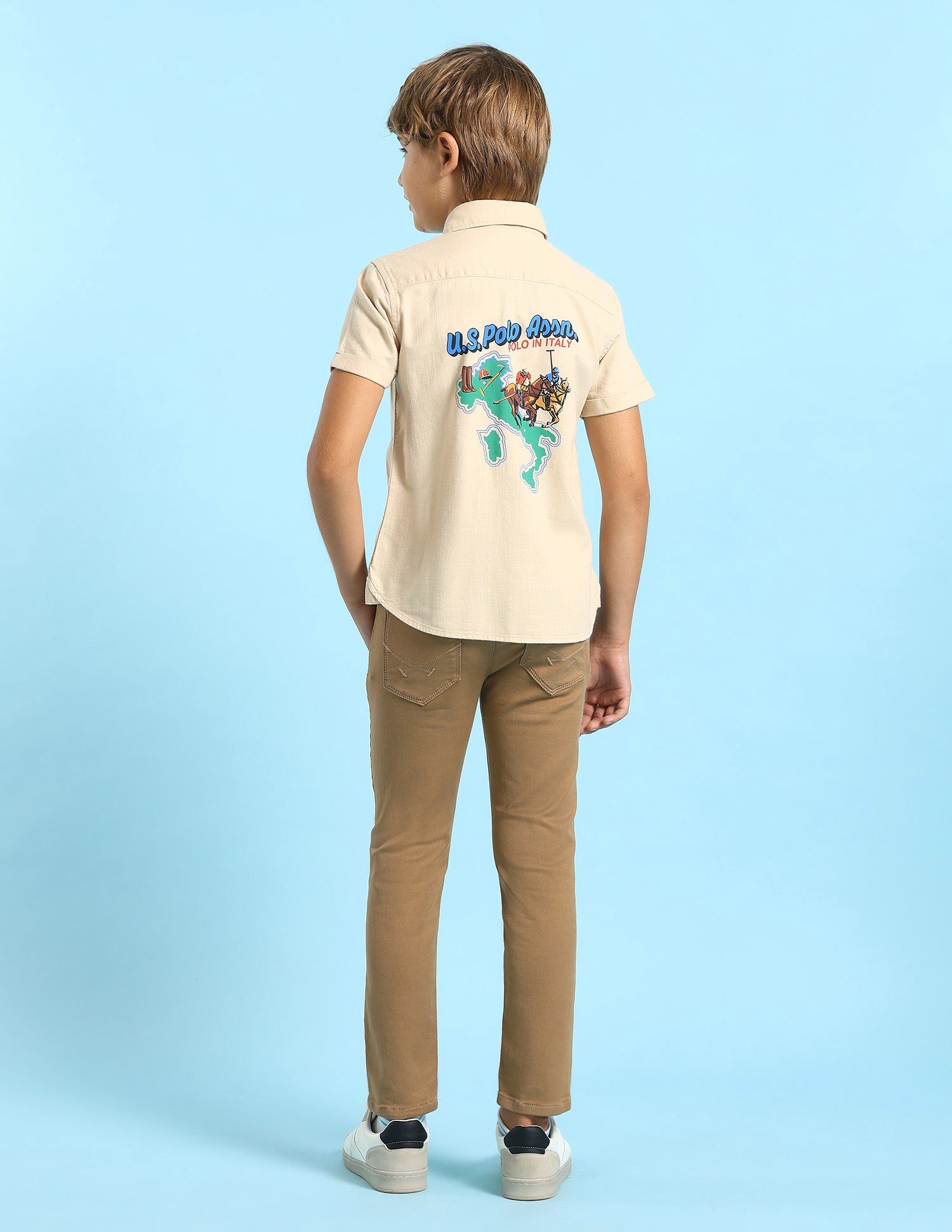 U.S.POLO KIDS BOYS SHIRT H/S UKSHT1389