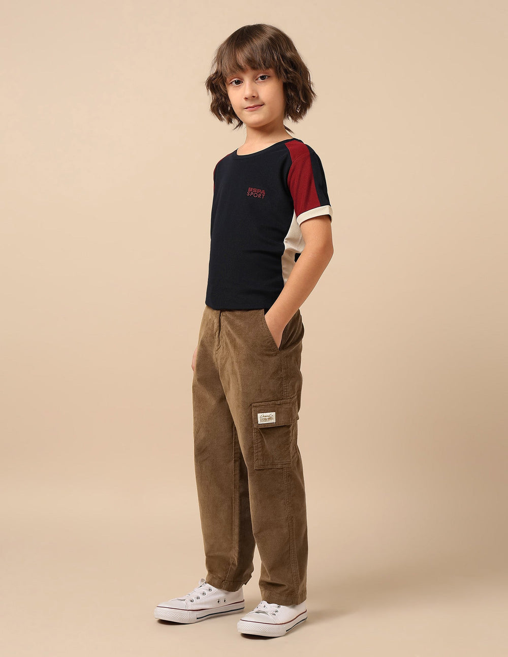 U.S.POLO KIDS BOYS CARGO UKTRO0238 - Goyalsons ShopMax