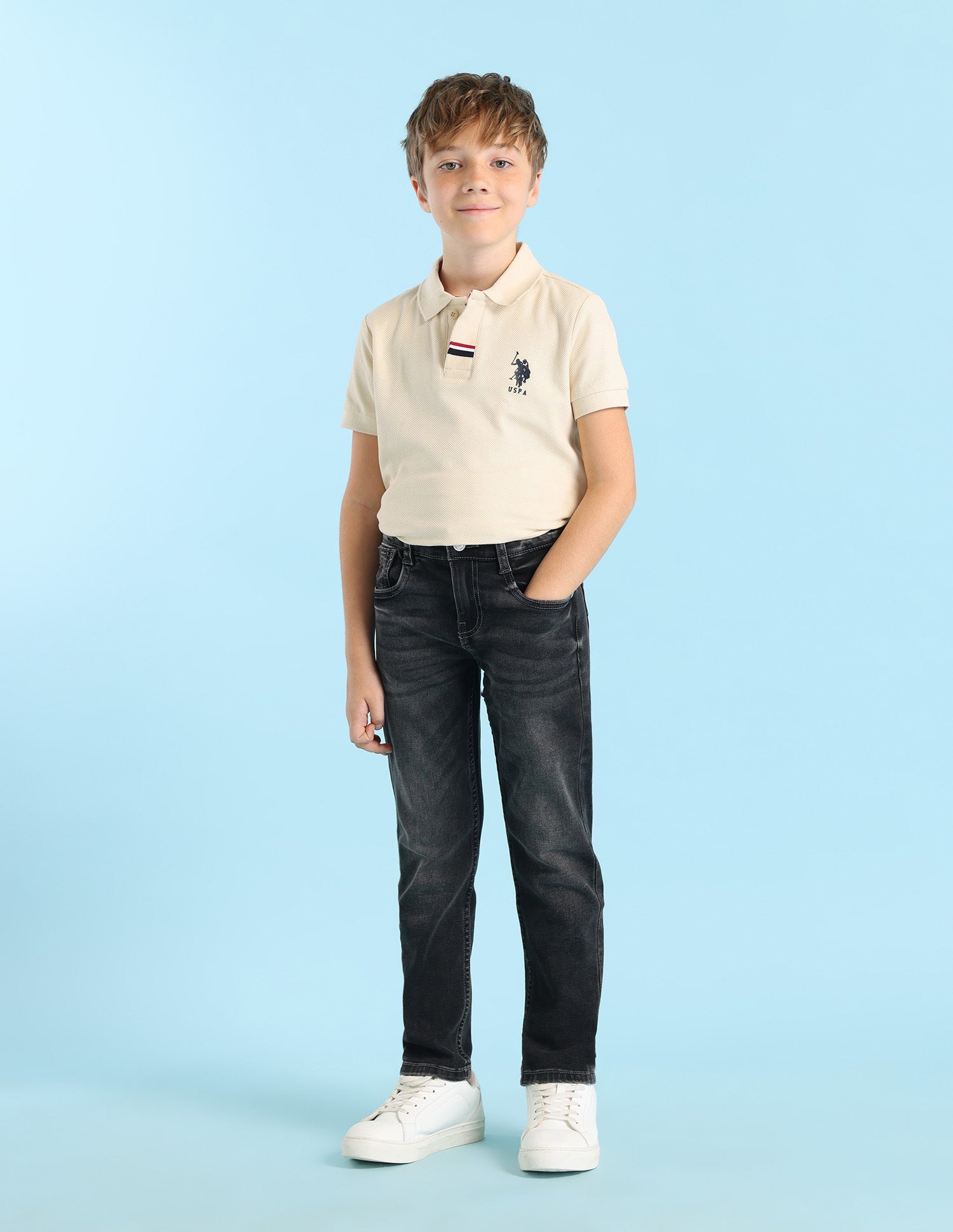 U.S.POLO KIDS BOYS JEANS UKJEN583