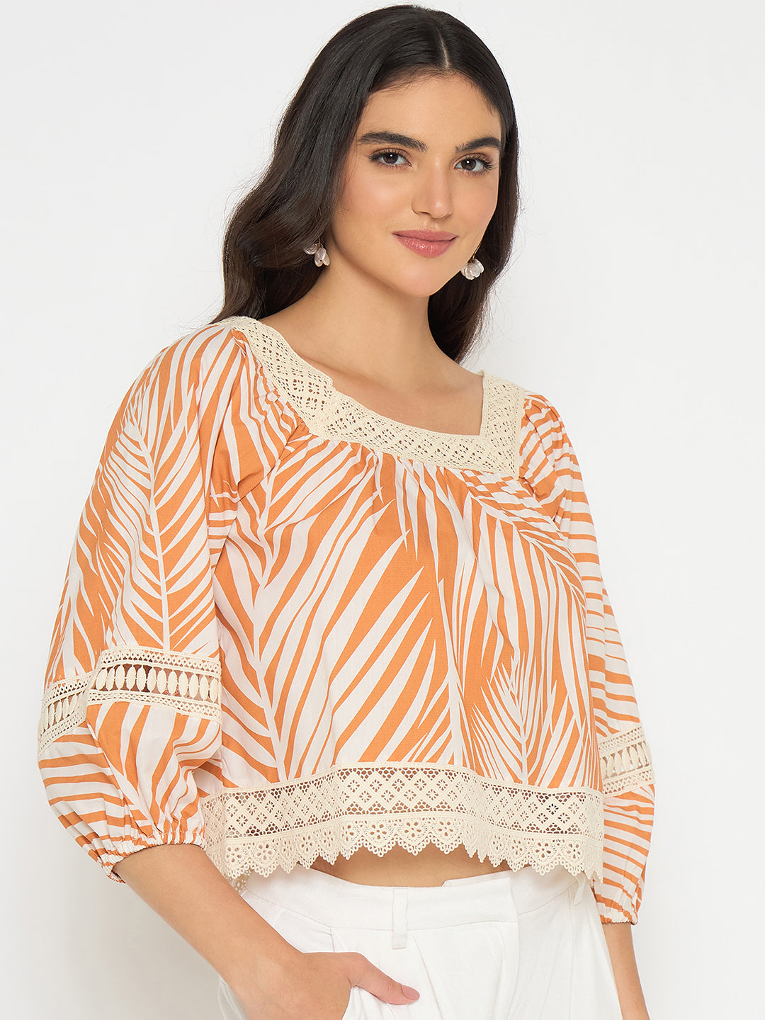 Madame Ladies Western Top F/S M5S18621 841 Warm Amber - Goyalsons ShopMax