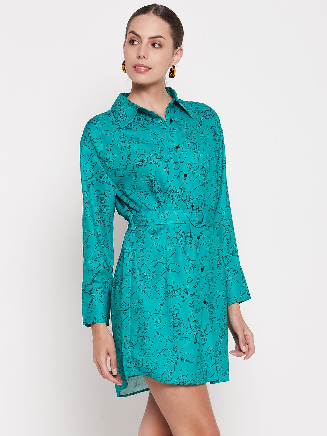 Madame Ladies Western Woolen Dress M3Wlc13032 014 Green