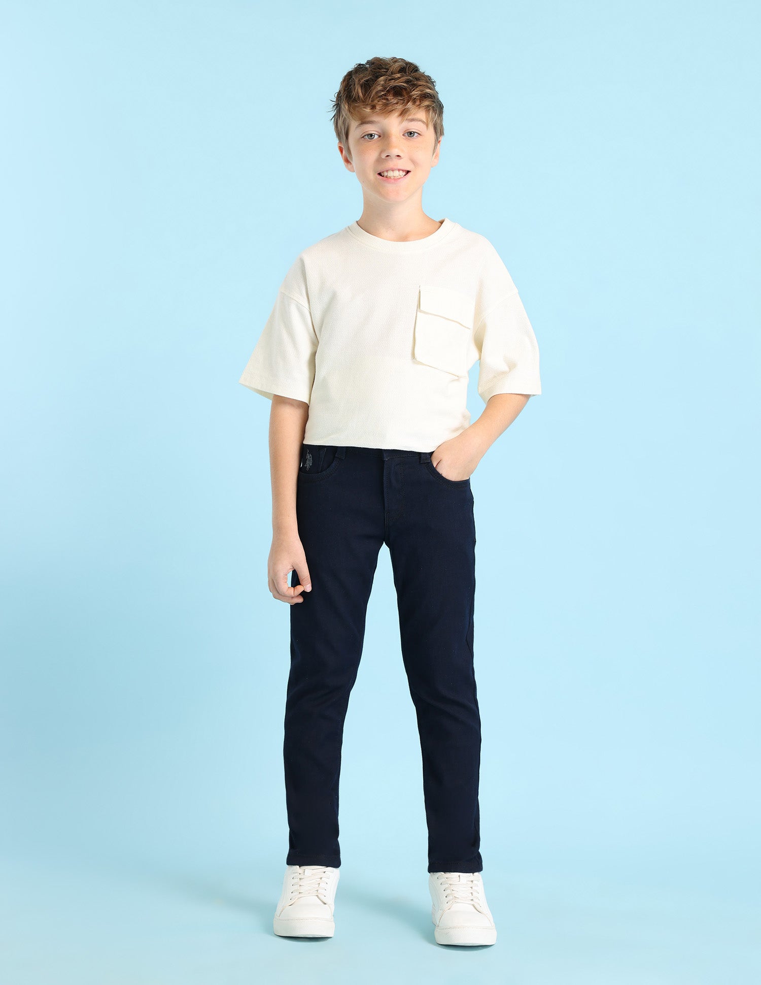U.S.POLO KIDS BOYS JEANS UKJEN613