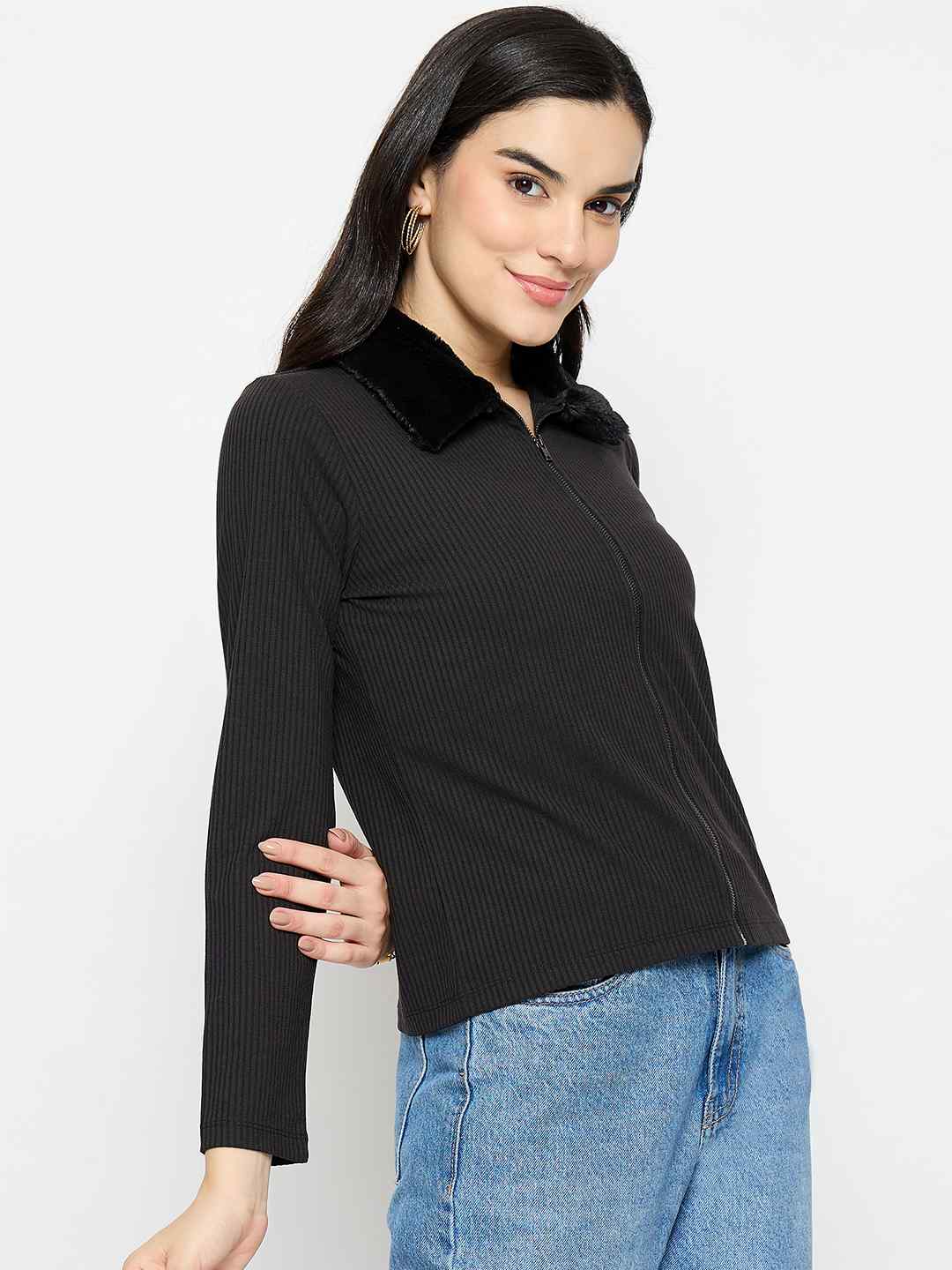 Madame Ladies Western Top F/S M5W15205 002 Black