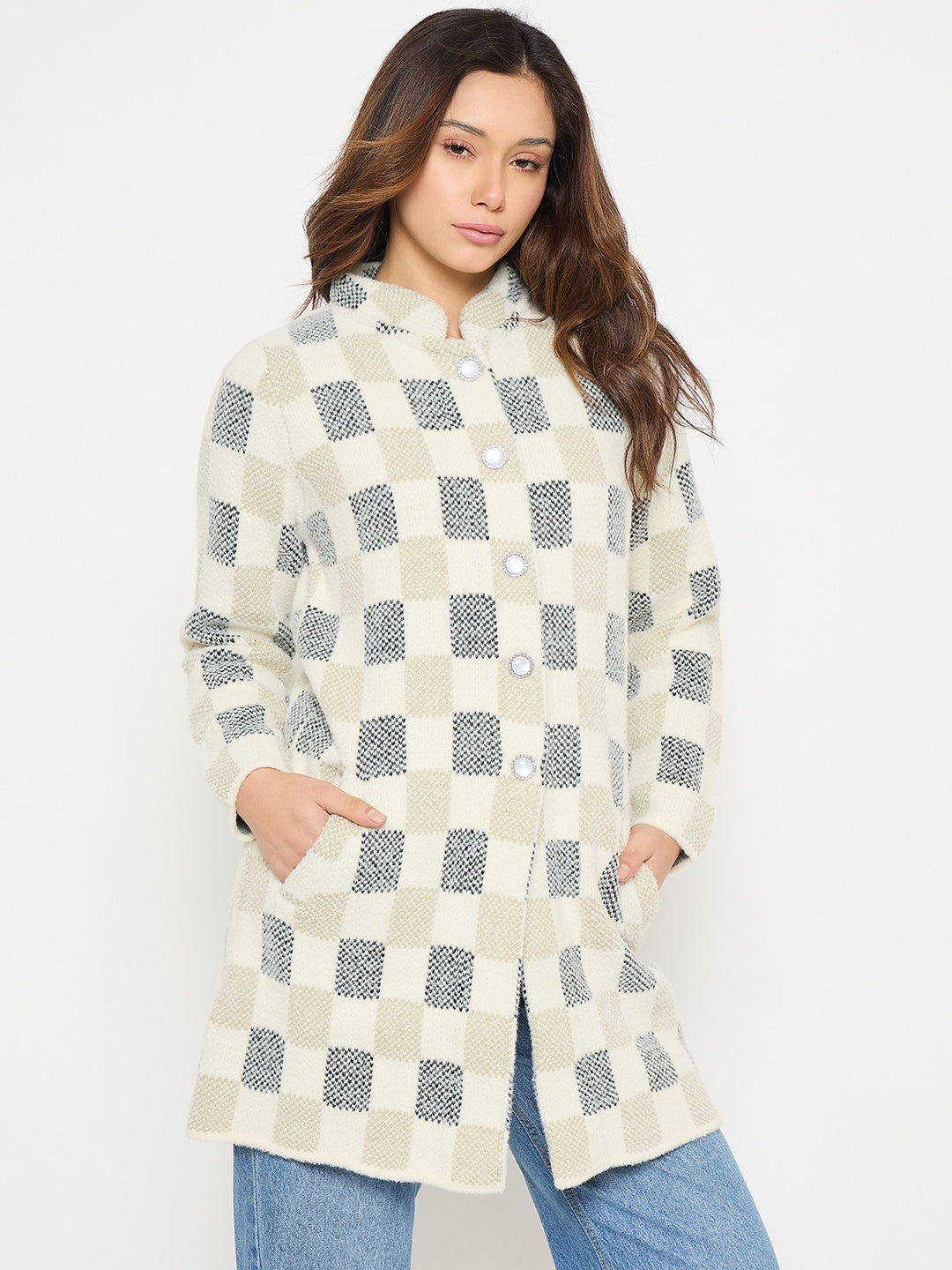 Madame Ladies Western Cardigan M5W70509 001 Beige
