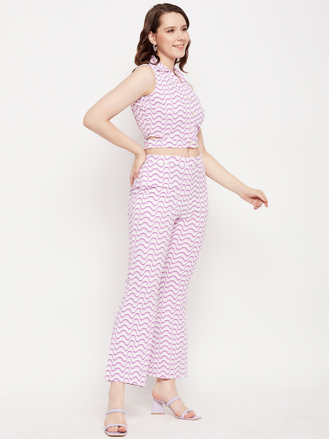 Madame Ladies Western Top H/S M3S34102 024 Mauve