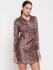 Madame Ladies Western Woolen Dress M3Wlc13079 004 Brown