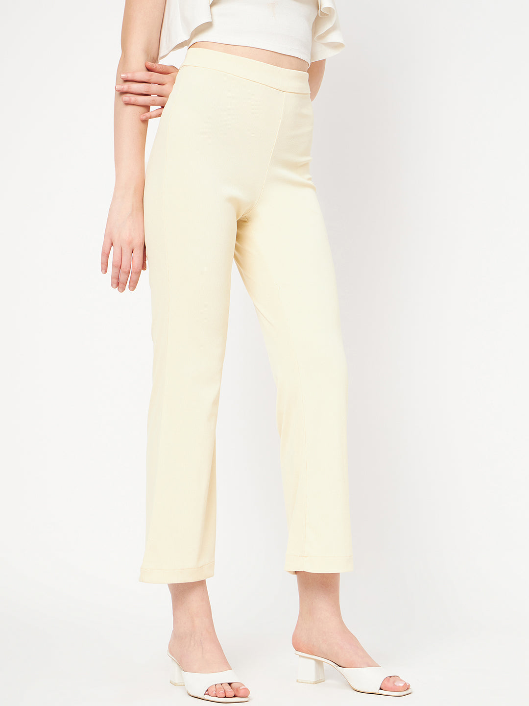 Madame Ladies Western Plazo M3S29706 1 Off White