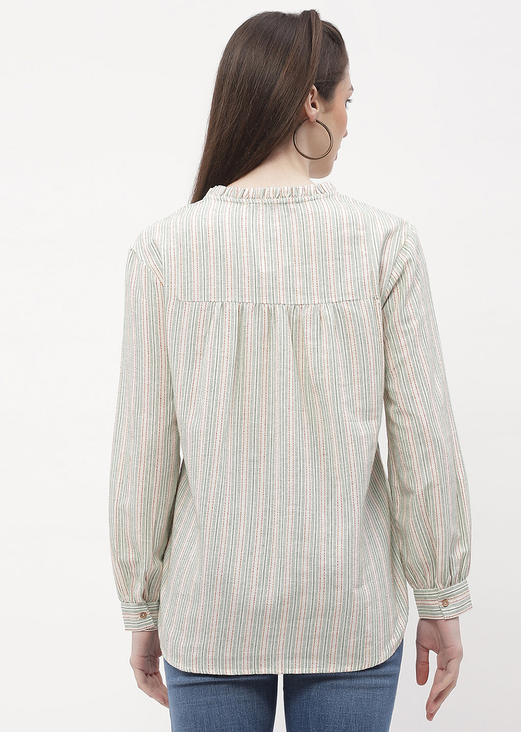 Madame Ladies Western Top H/S M3S18818 014 Green