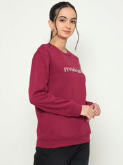 Madame Ladies Western Sweat Shirt M5W22201 045 Wine