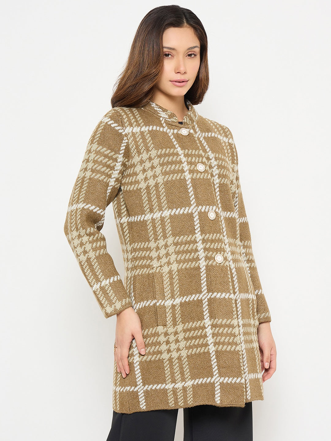Madame Ladies Western Cardigan M5W70507 053 Khaki
