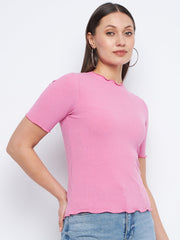 Madame Ladies Western T-Shirt H/S M4S11003 031 Pink