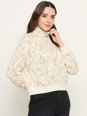 Madame Ladies Western Woolen Top M5W17152 1 Off White