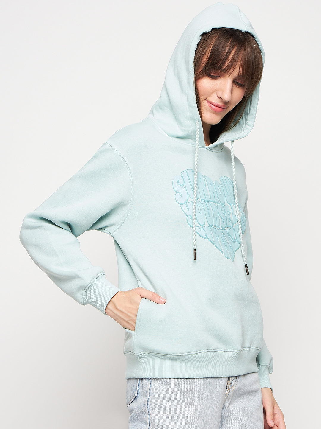 Madame Ladies Western Sweat Shirt M3W22324 042 Mint