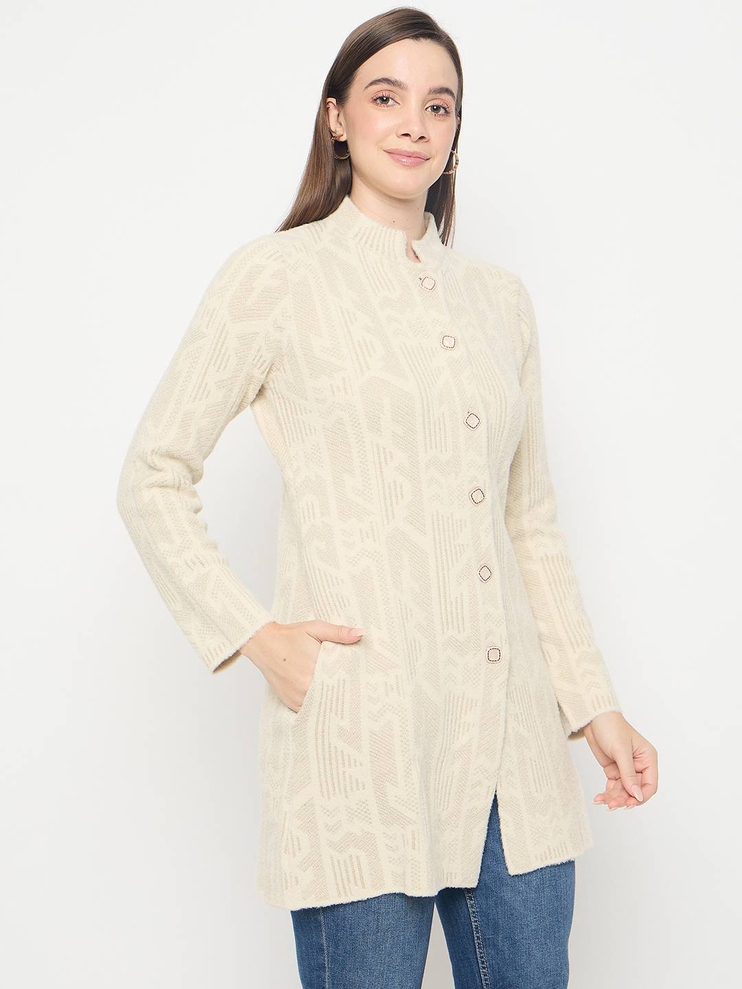 Madame Ladies Western Cardigan M4W70504 001 Beige