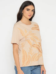 Madame Ladies Western Top H/S M5S11217 001 Beige