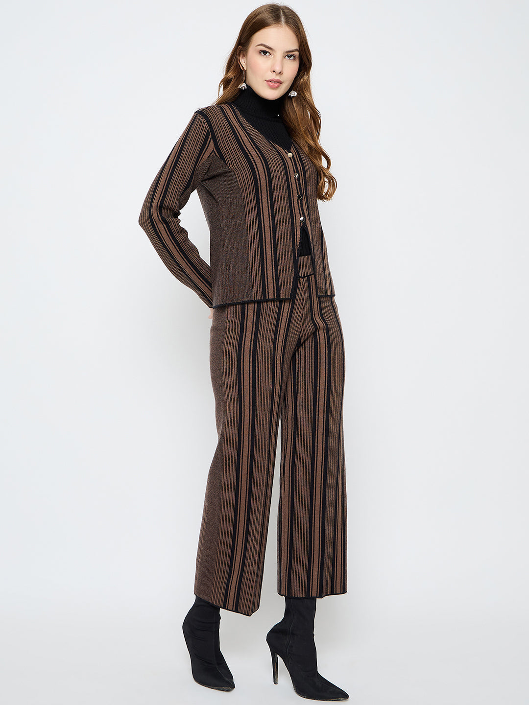 Madame Ladies Western W Cord Set M5W17815 103 Coffee