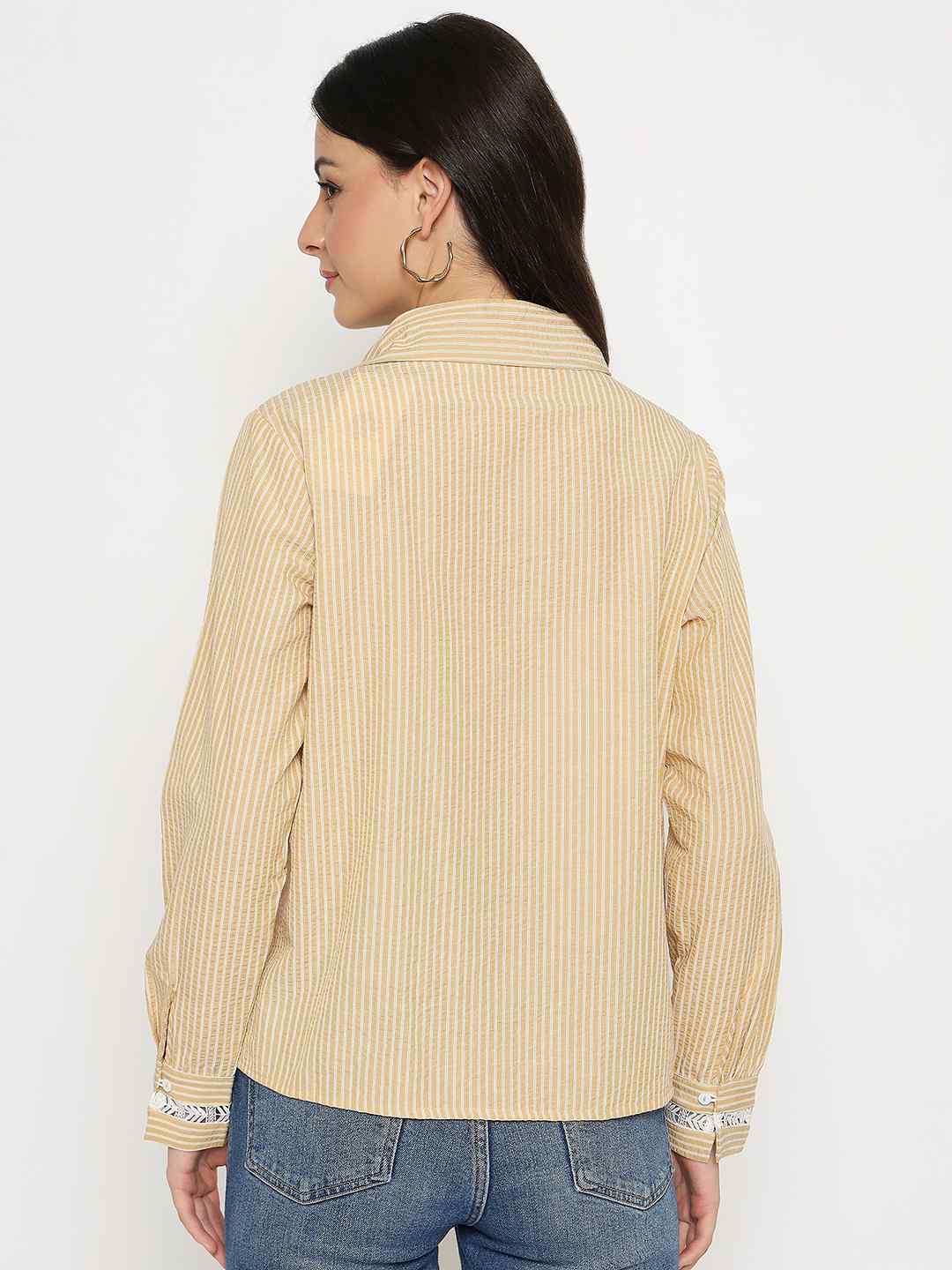 Madame Ladies Western Top H/S M5S18158 001 Beige