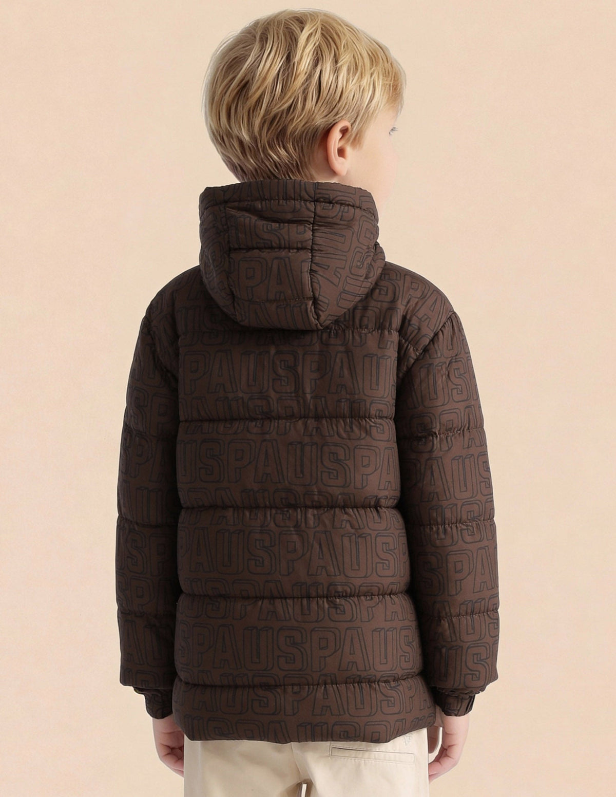 U.S.POLO KIDS BOYS JACKET UKJCK0314 BROWN
