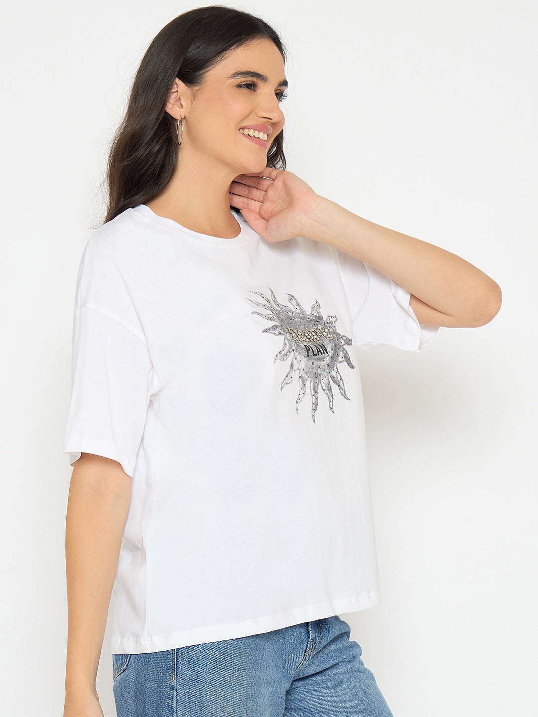 Madame Ladies Western Top F/S M5S11224 040 White
