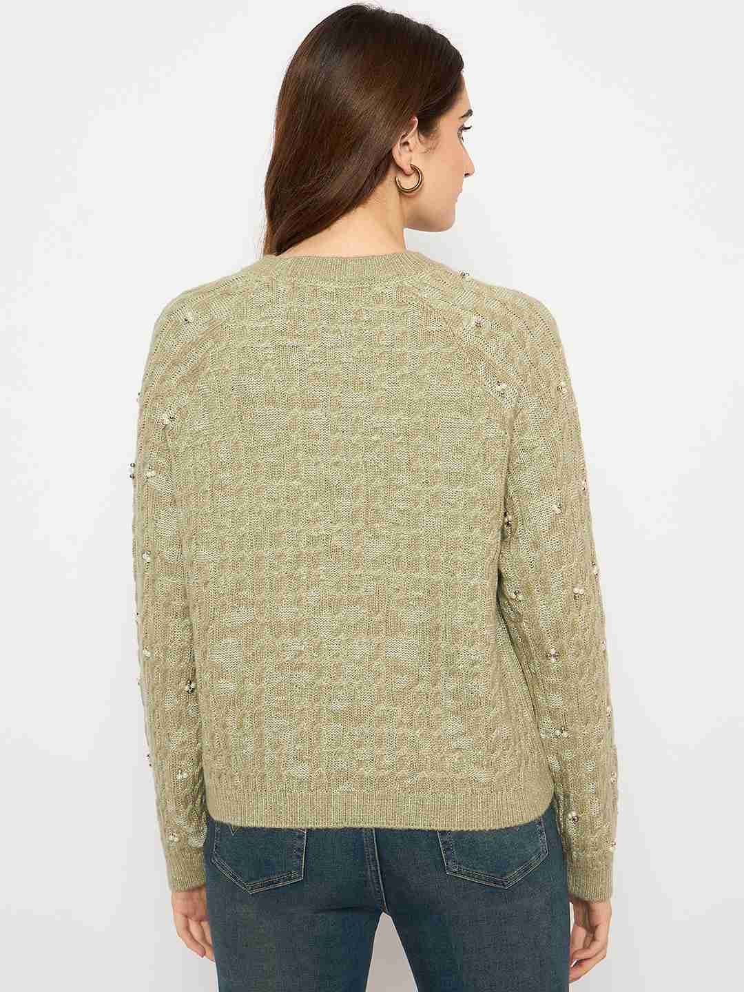 Madame Ladies Western Woolen Top M4W17246 014 Green