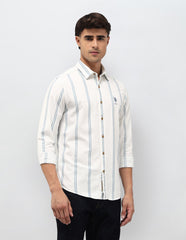 U.S.Polo Mens Casual Shirt F/S Udsht2011 White