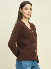 Madame Ladies Western Cardigan M5W70019 103 Coffee