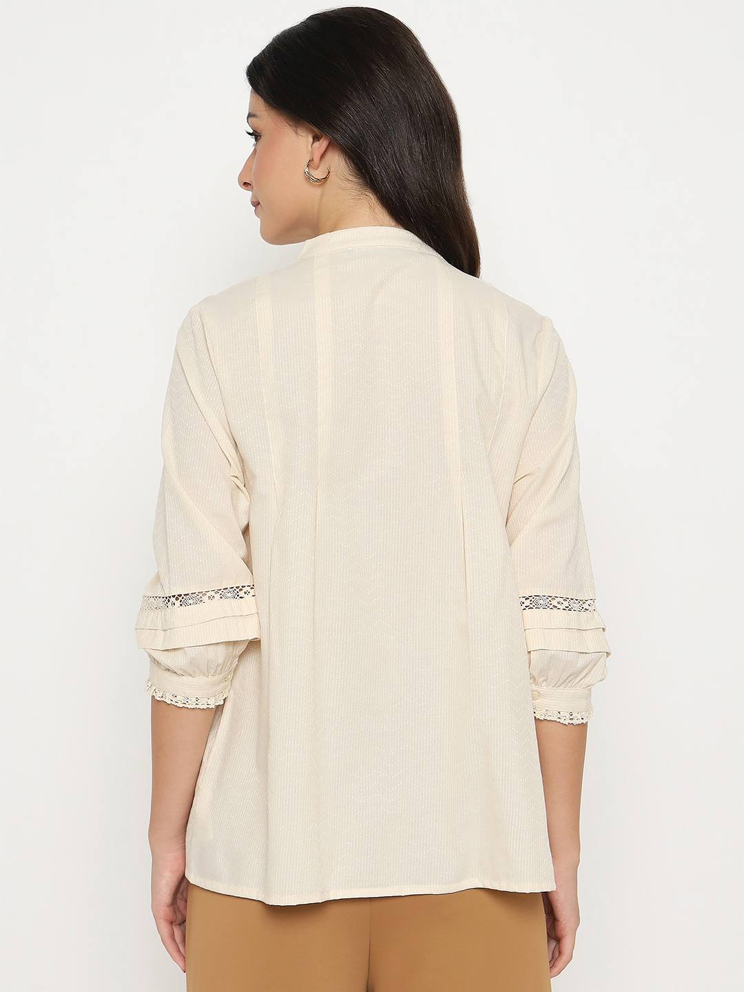 Madame Ladies Western Top H/S M5S18834 1 Off White