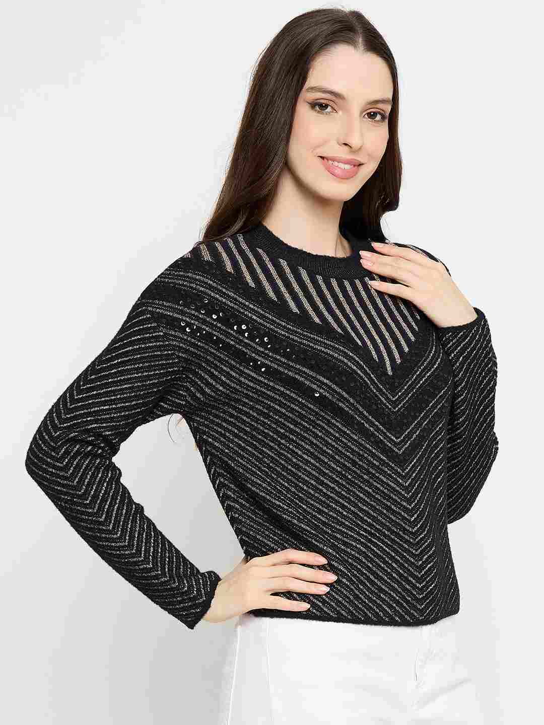 Madame Ladies Western Woolen Top M3W17278 002 Black