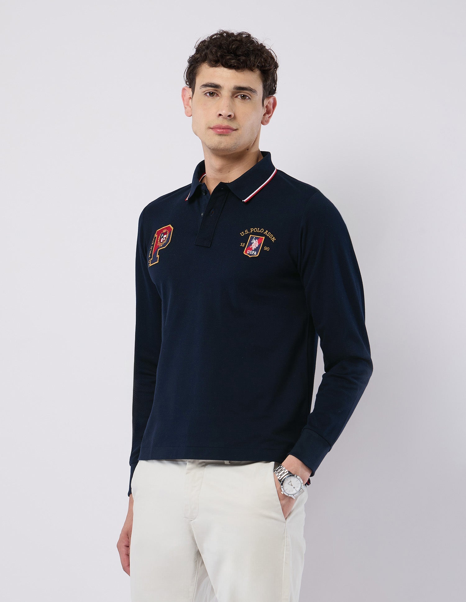 U.S.Polo Mens T-Shirt F/S Ustsh3210 Navy
