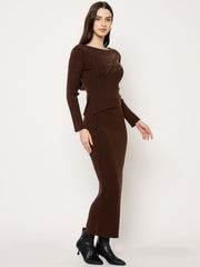 Madame Ladies Western W Cord Set M5W17842 004 Brown