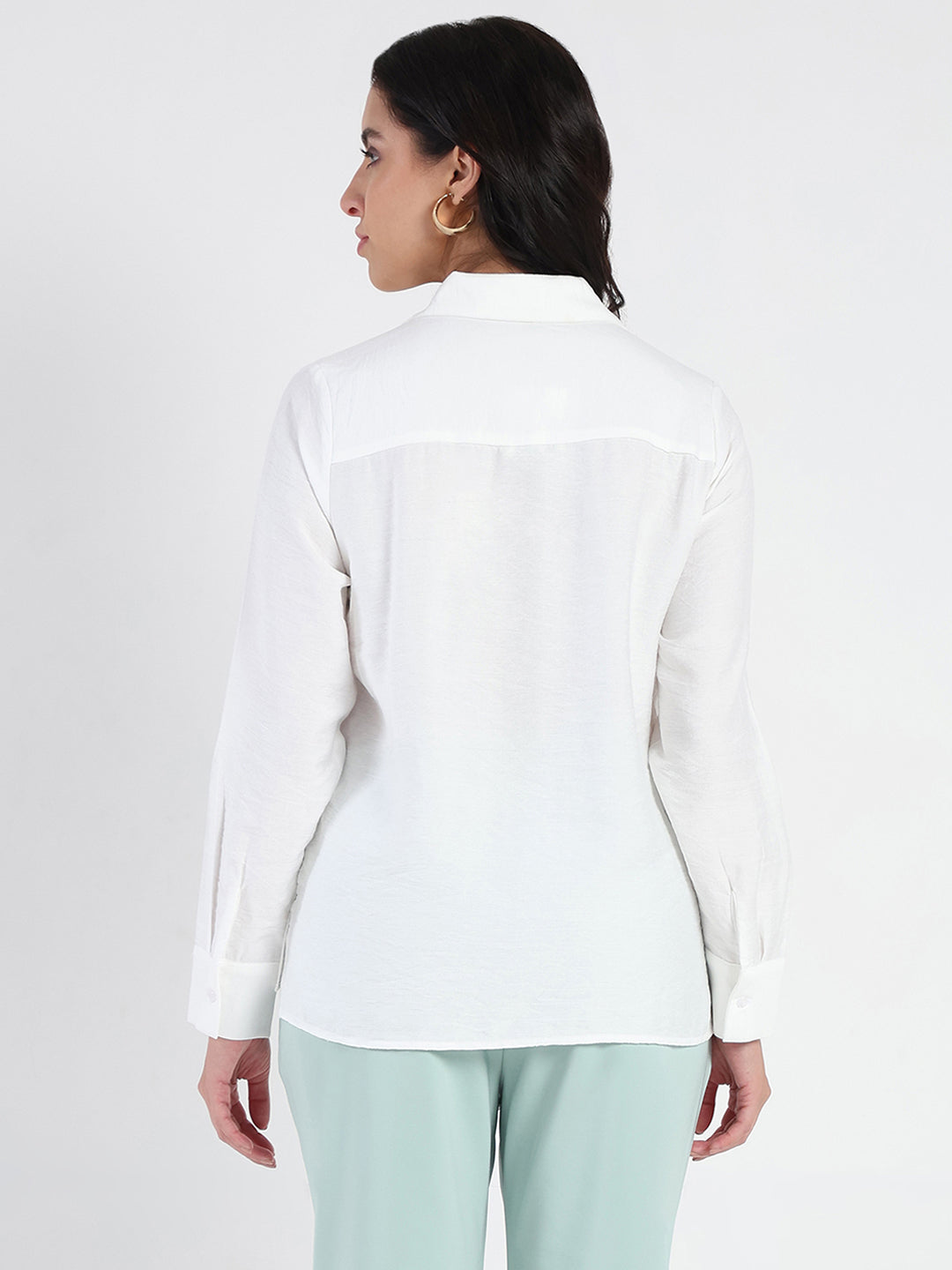 Madame Ladies Western Top H/S M5S18263 040 White