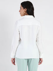 Madame Ladies Western Top H/S M5S18263 040 White