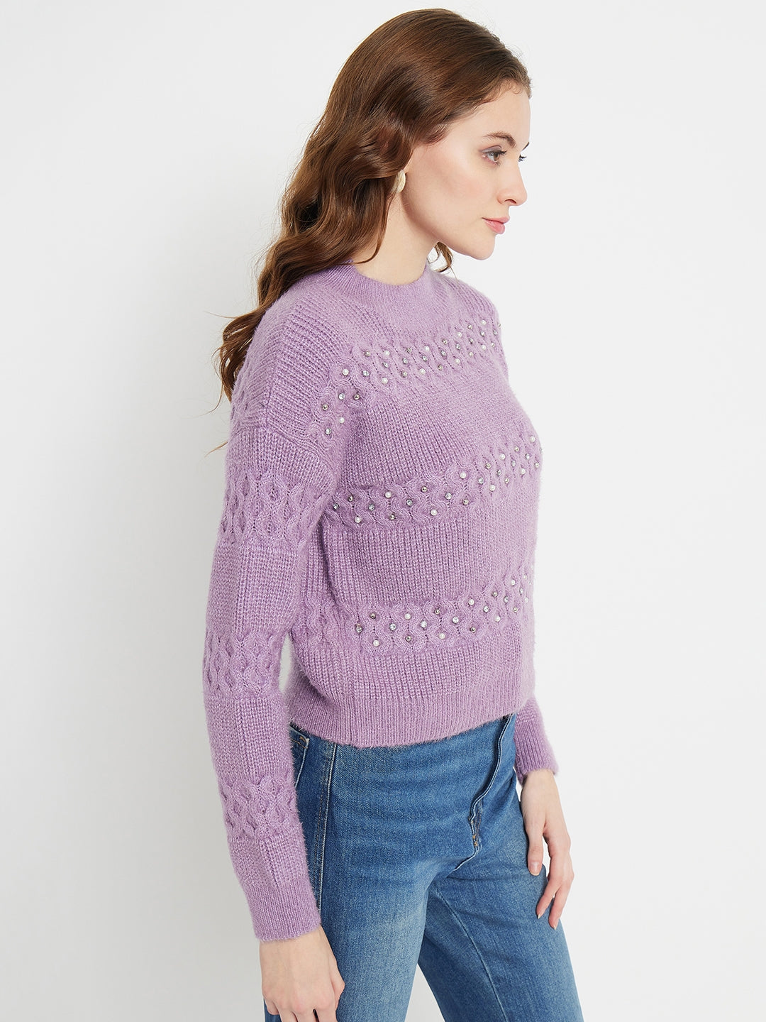Madame Ladies Western Woolen Top M3W17275 223 Lilac