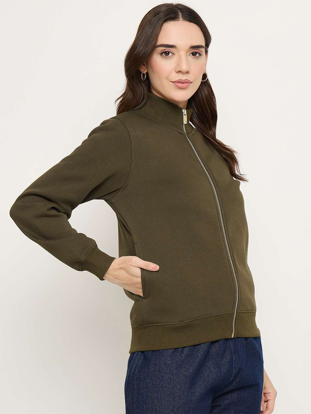 Madame Ladies Western Sweat Shirt M5W22001 29 Olive