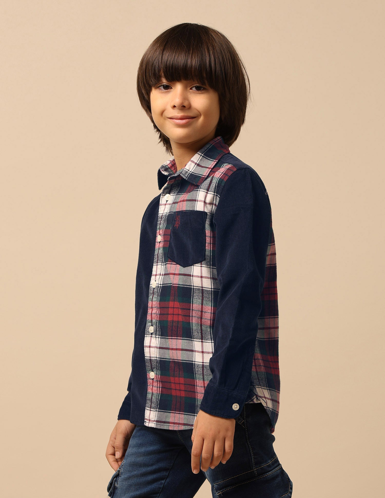 U.S.Polo Kids Boys Shirt F/S Uksht1733