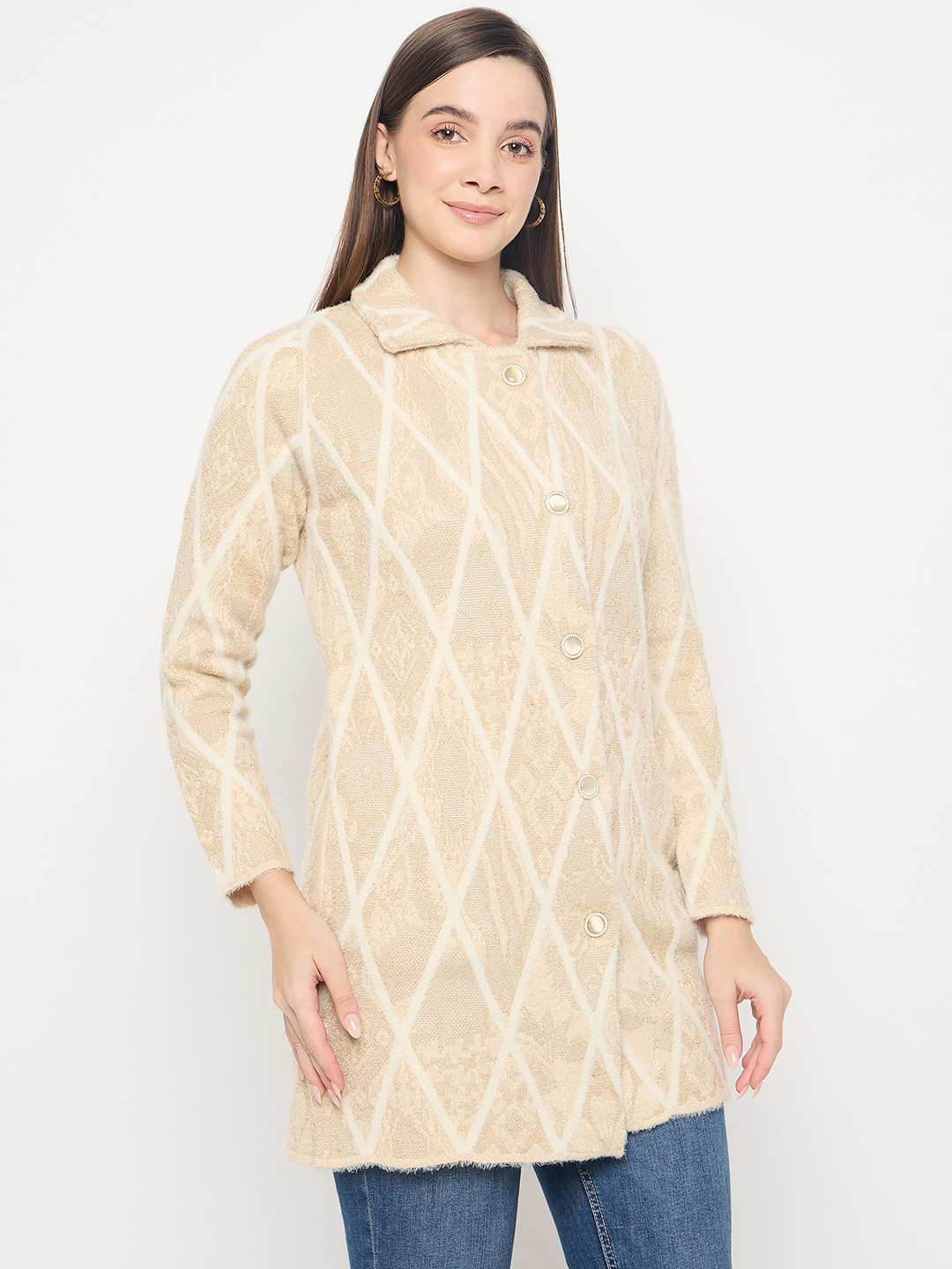 Madame Ladies Western Cardigan M4W70501 001 Beige