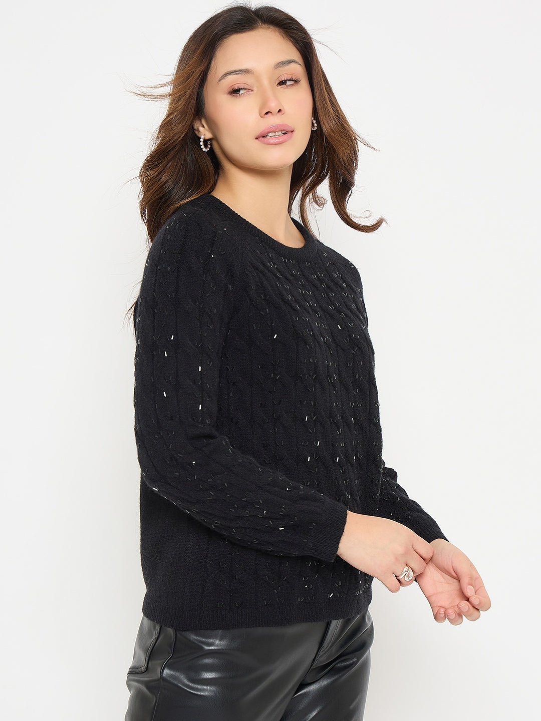 Madame Ladies Western Woolen Top M5W17199 002 Black
