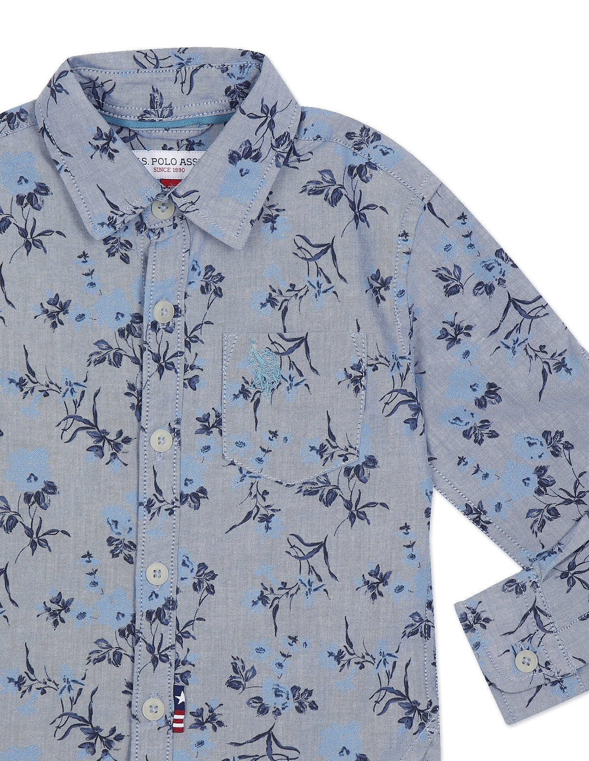 U.S.POLO KIDS BOYS SHIRT F/S UKSHT0155