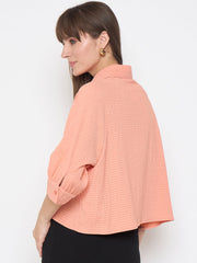 Madame Ladies Western Top H/S M5S18256 029 Orange