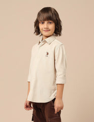 U.S.POLO KIDS BOYS SHIRT F/S UKSHT1641