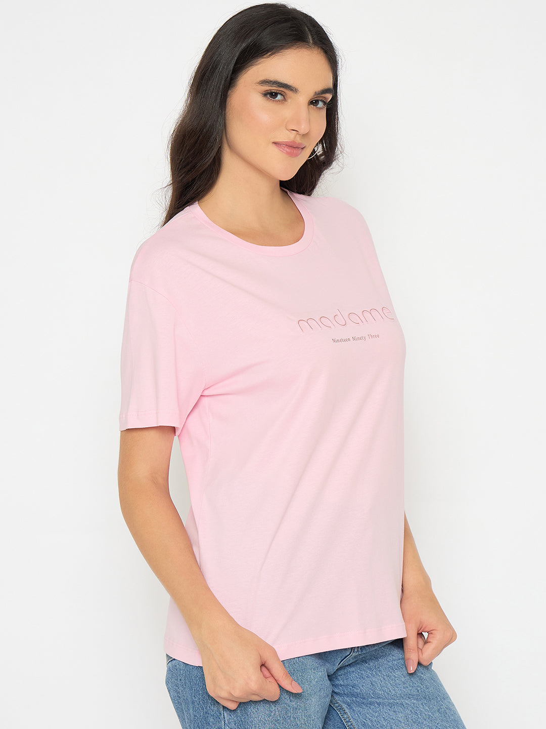 Madame Ladies Western Top H/S M5S11455 031 Pink
